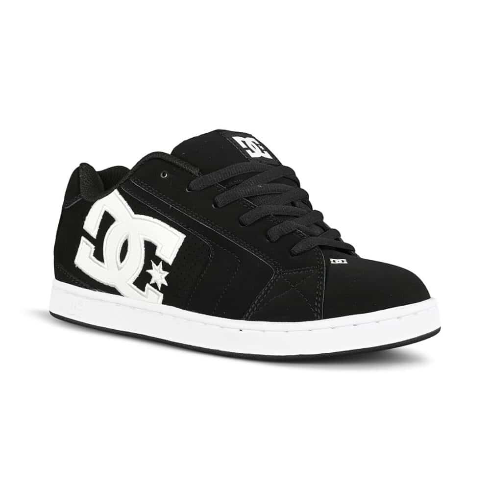 DC Net Skate Shoes - Black/Black/White