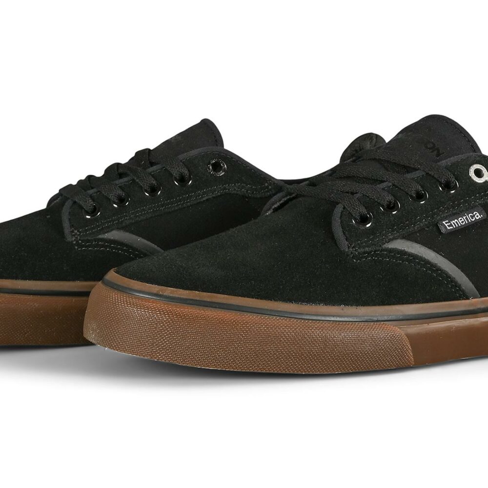 Emerica Dickson Skate Shoes - Black/Gum