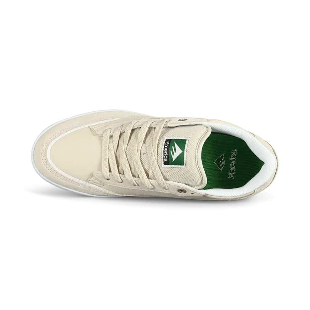 Emerica Gamma Skate Shoes - White/Green/Gum