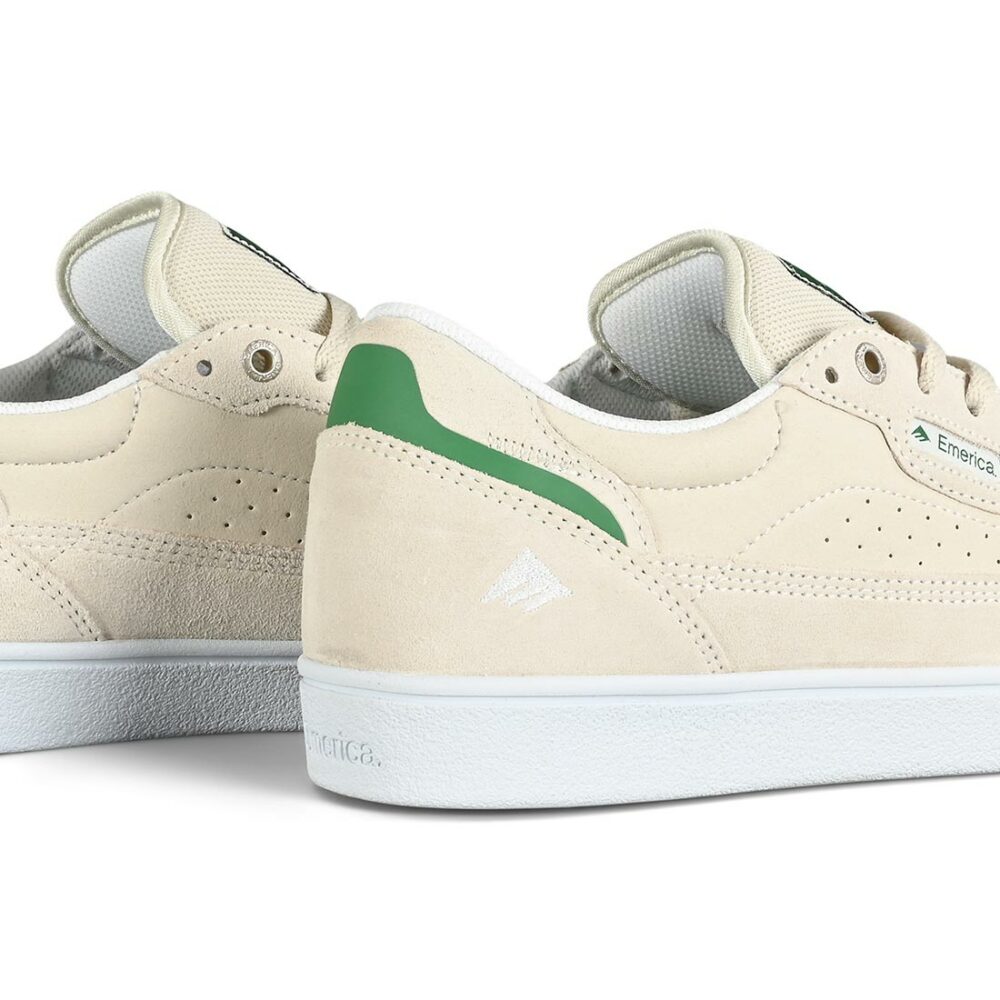 Emerica Gamma Skate Shoes - White/Green/Gum