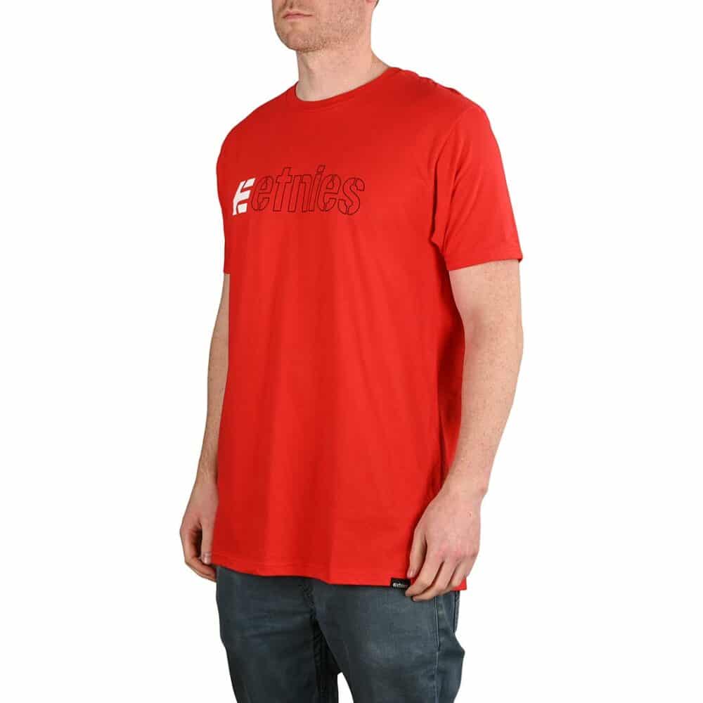 Etnies Ecorp S/S T-Shirt - Red/Black