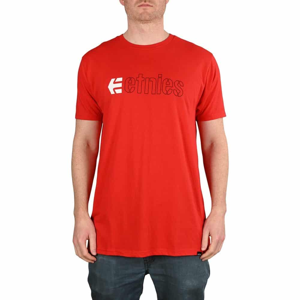 Etnies Ecorp S/S T-Shirt - Red/Black