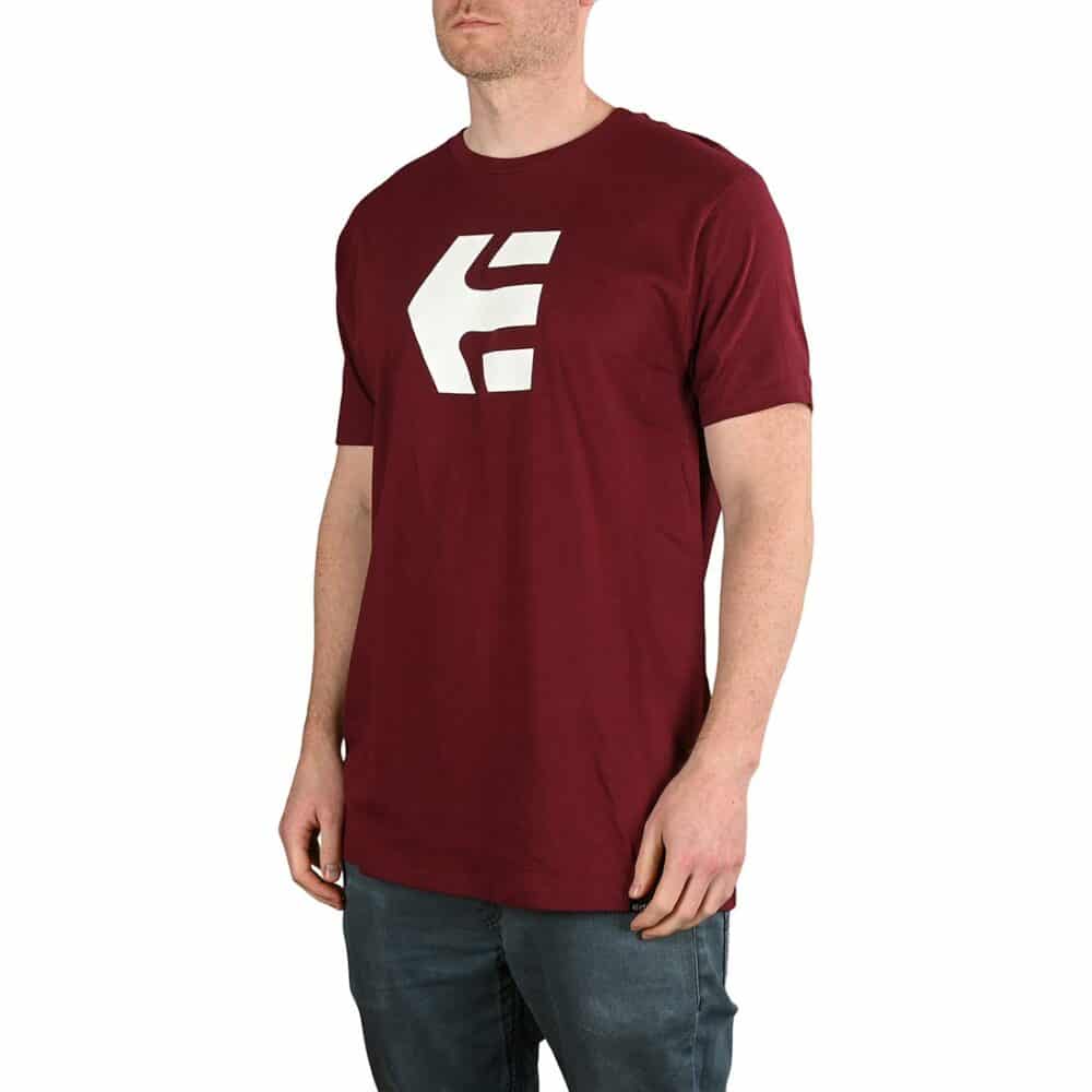 Etnies Icon S/S T-Shirt - Burgundy