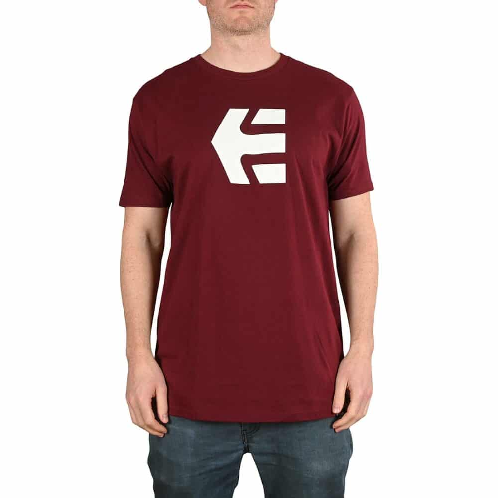 Etnies Icon S/S T-Shirt - Burgundy