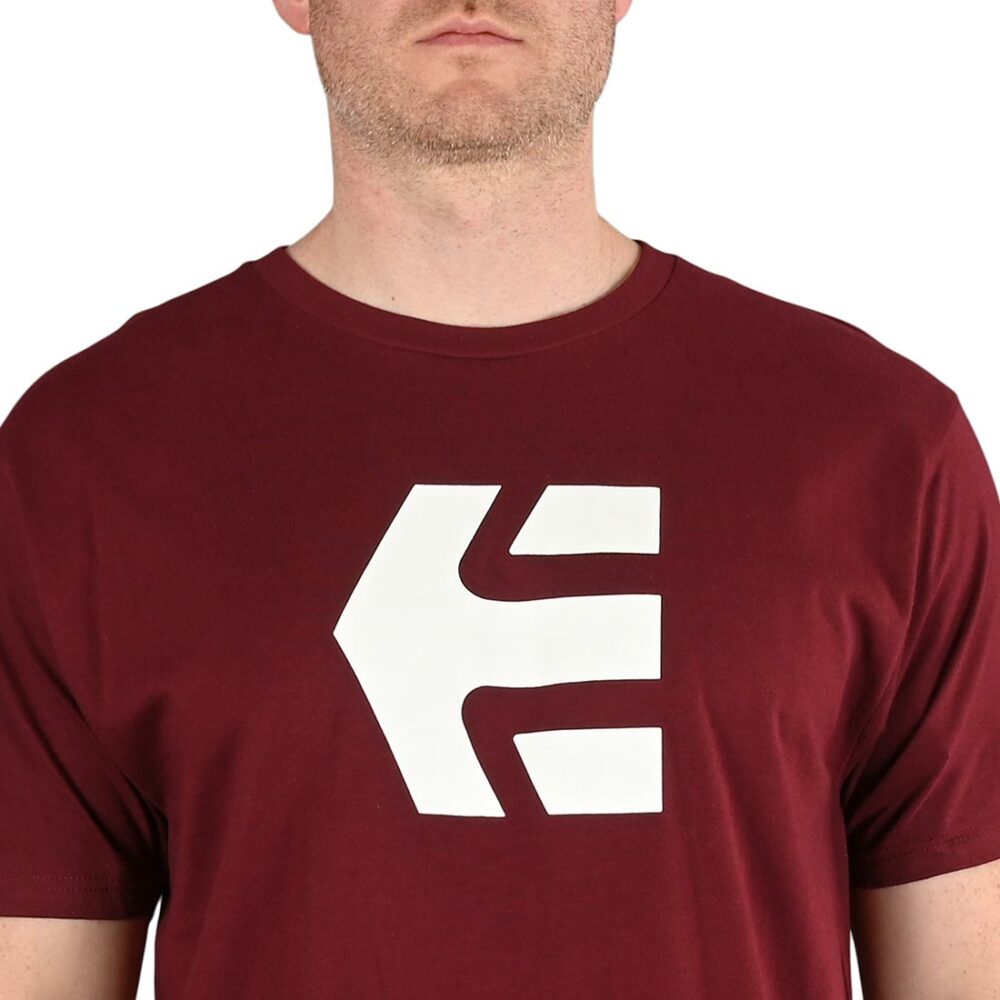 Etnies Icon S/S T-Shirt - Burgundy