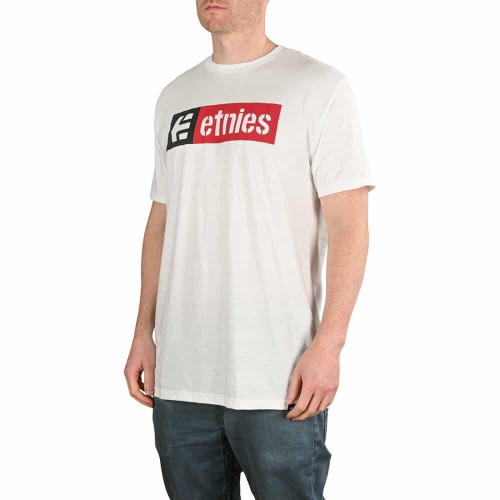 Etnies New Box S/S T-Shirt - White/Red