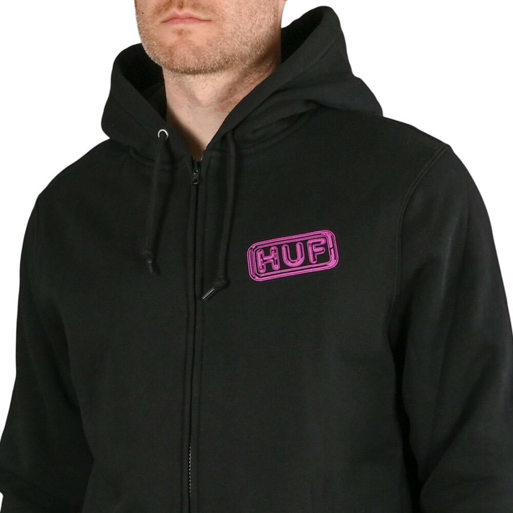 HUF Common H Zip-Up Hoodie - Black