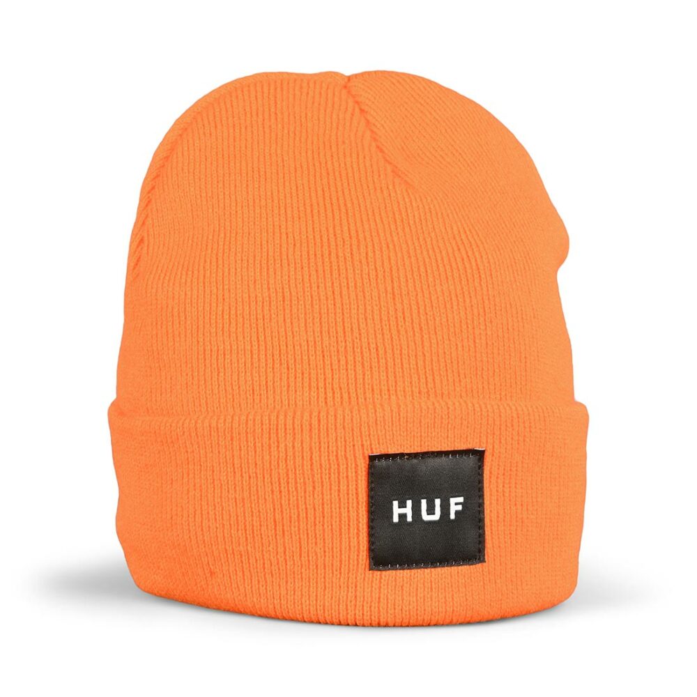 HUF Essentials Box Logo Beanie Hat - Orange