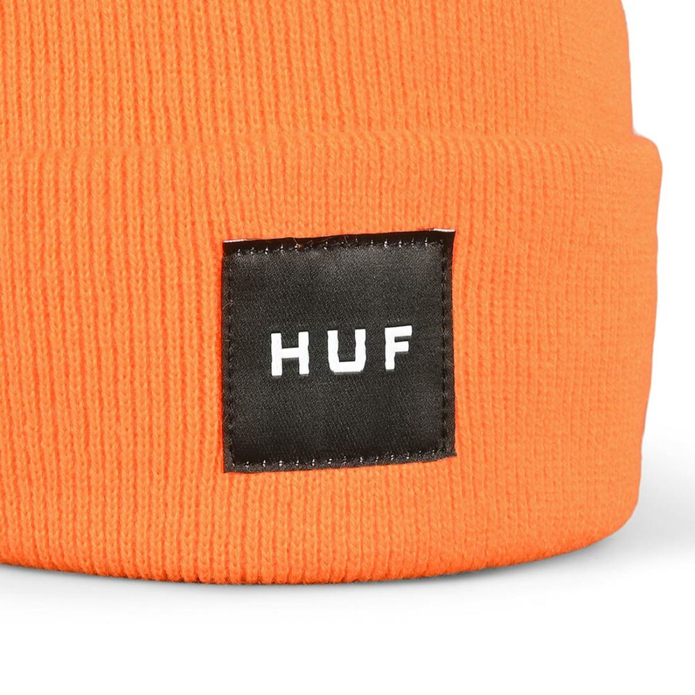 HUF Essentials Box Logo Beanie Hat - Orange