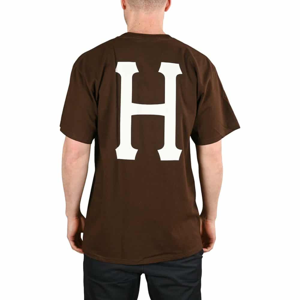 HUF Essentials Classic H S/S T-Shirt - Dark Chocolate