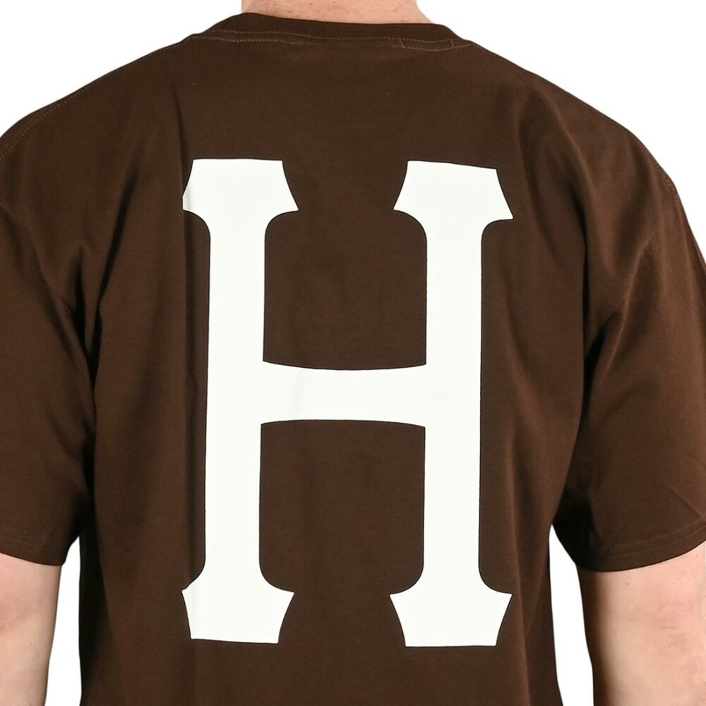 HUF Essentials Classic H S/S T-Shirt - Dark Chocolate