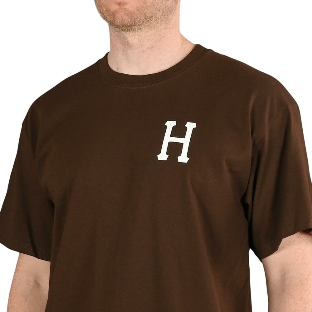 HUF Essentials Classic H S/S T-Shirt - Dark Chocolate