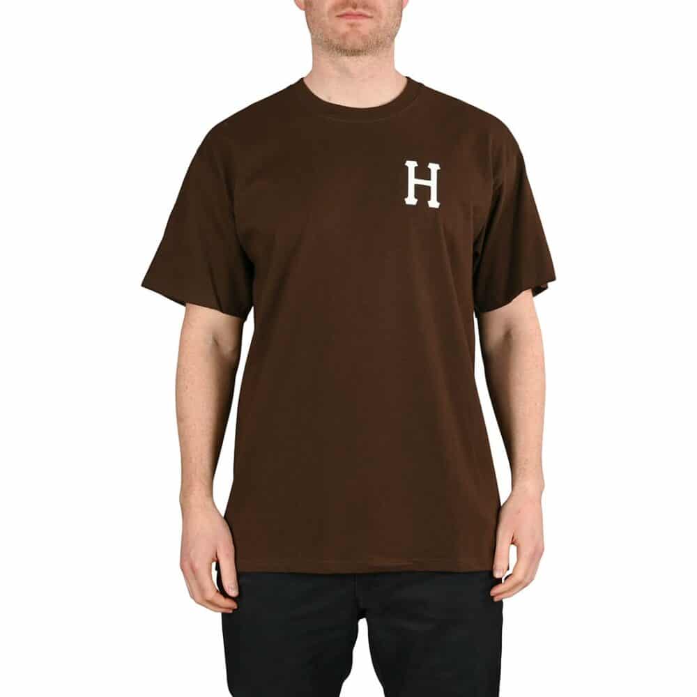 HUF Essentials Classic H S/S T-Shirt - Dark Chocolate