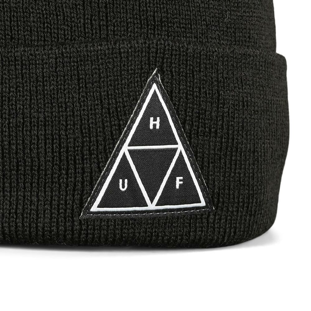 HUF Essentials TT Beanie Hat - Black