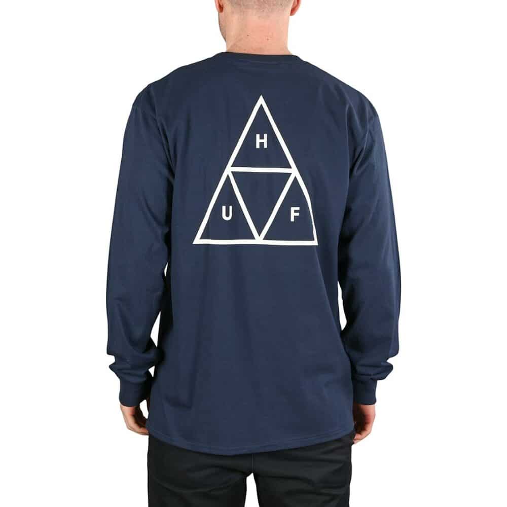 HUF Essentials TT L/S T-Shirt - Navy