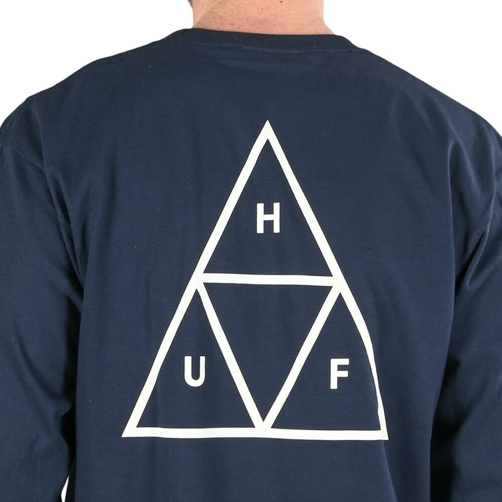 HUF Essentials TT L/S T-Shirt - Navy