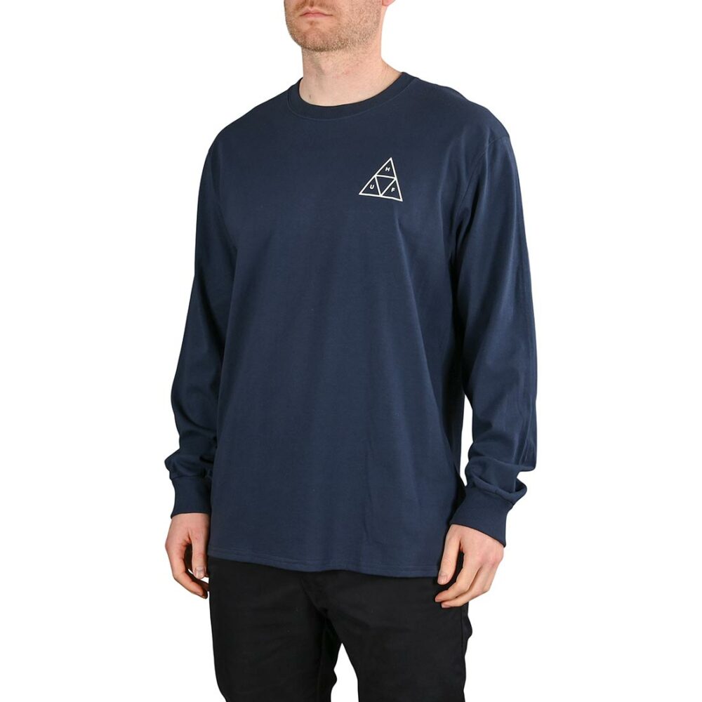 HUF Essentials TT L/S T-Shirt - Navy