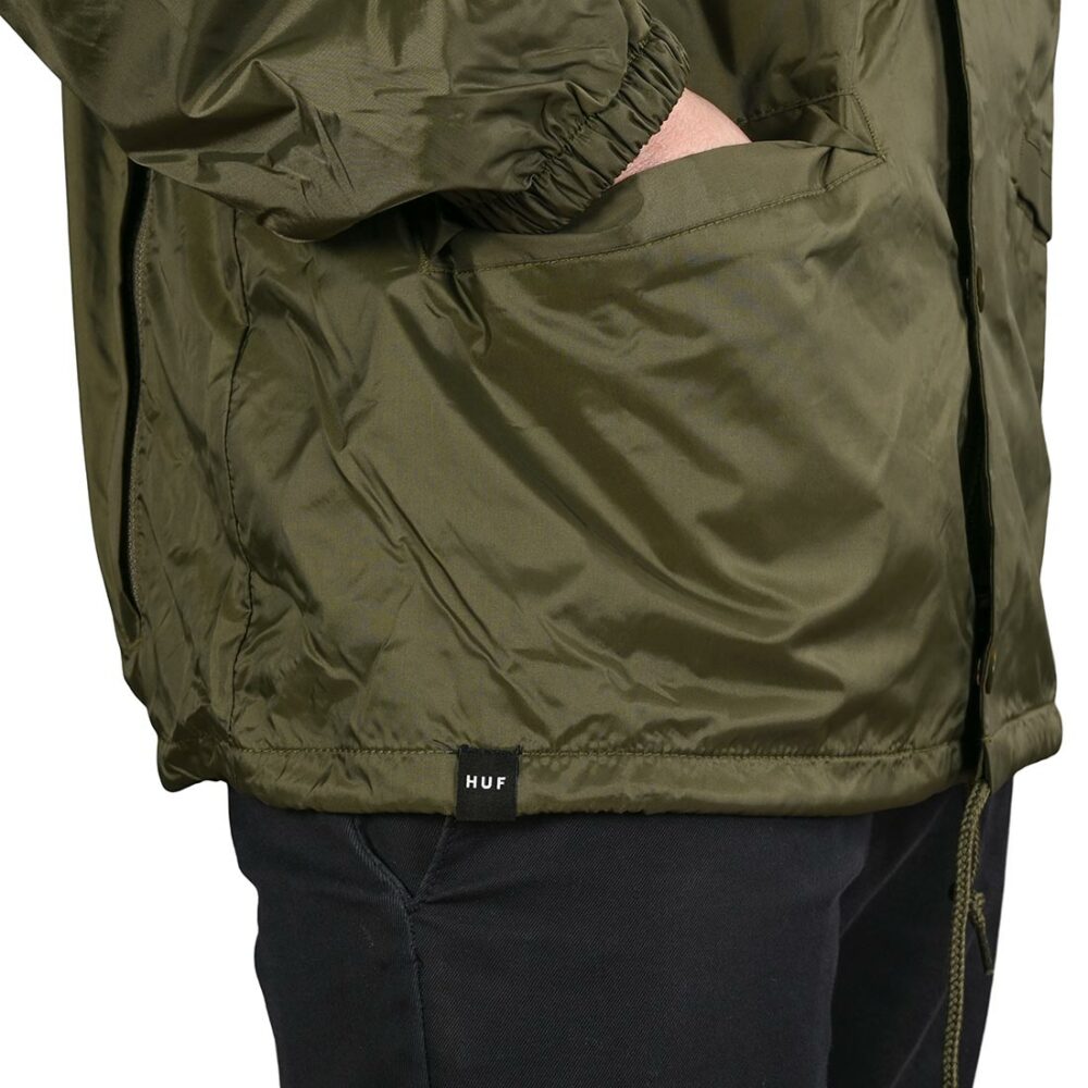 HUF Hydrate Zip Coaches Jacket - Olive