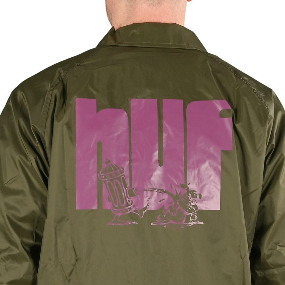 HUF Hydrate Zip Coaches Jacket - Olive