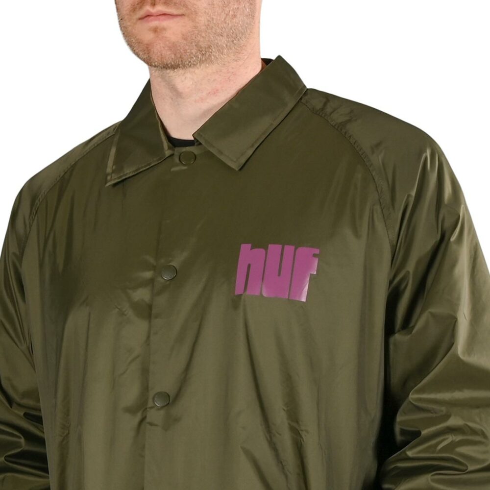 HUF Hydrate Zip Coaches Jacket - Olive