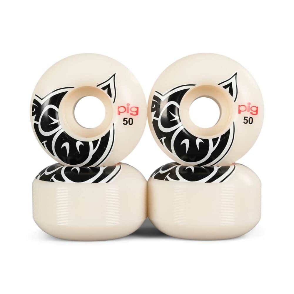 Pig Head Natural 50mm Skateboard Wheels