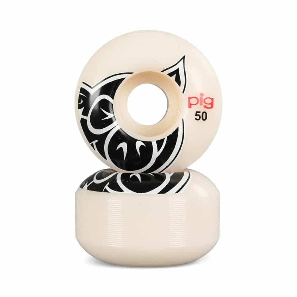 Pig Head Natural 50mm Skateboard Wheels