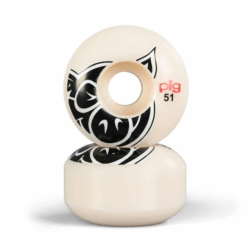 Pig Head Natural 51mm Skateboard Wheels