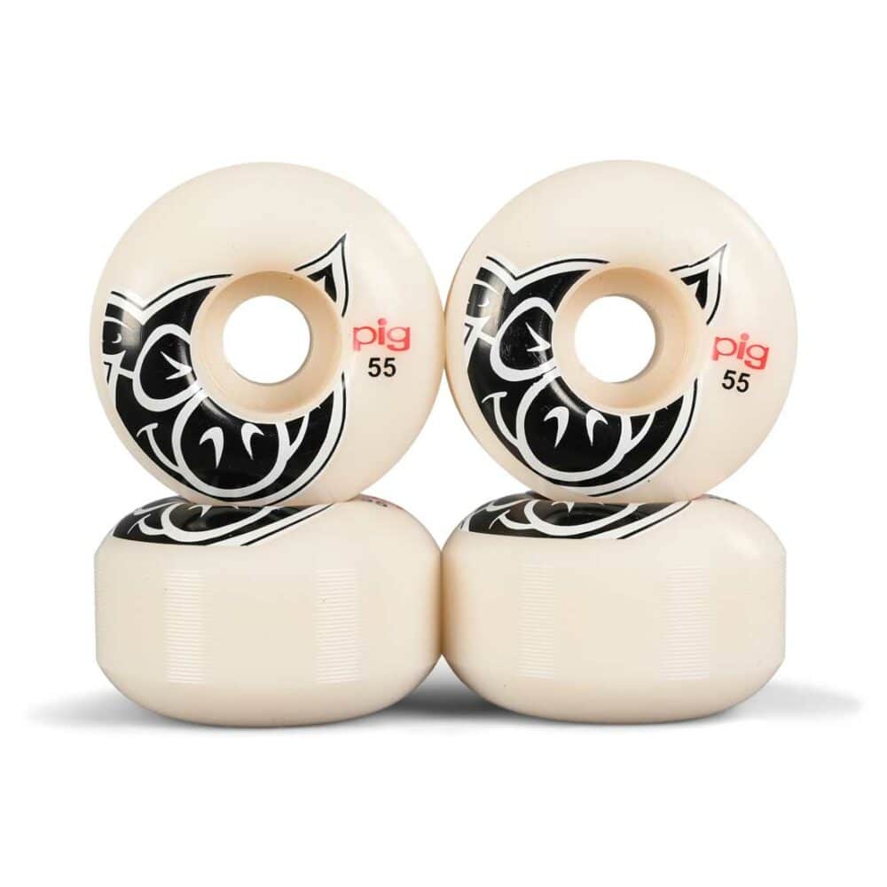 Pig Head Natural 55mm Skateboard Wheels