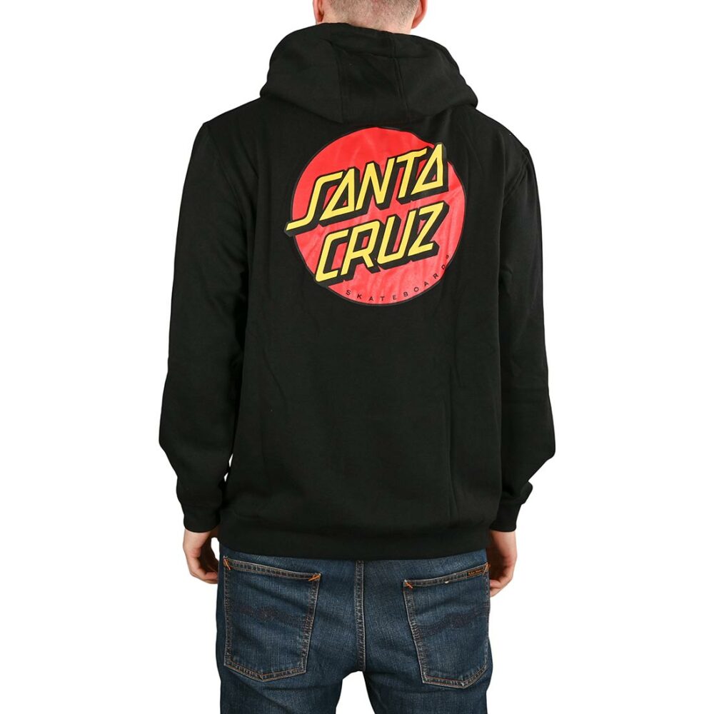 Santa Cruz Classic Dot Chest Pullover Hoodie - Black