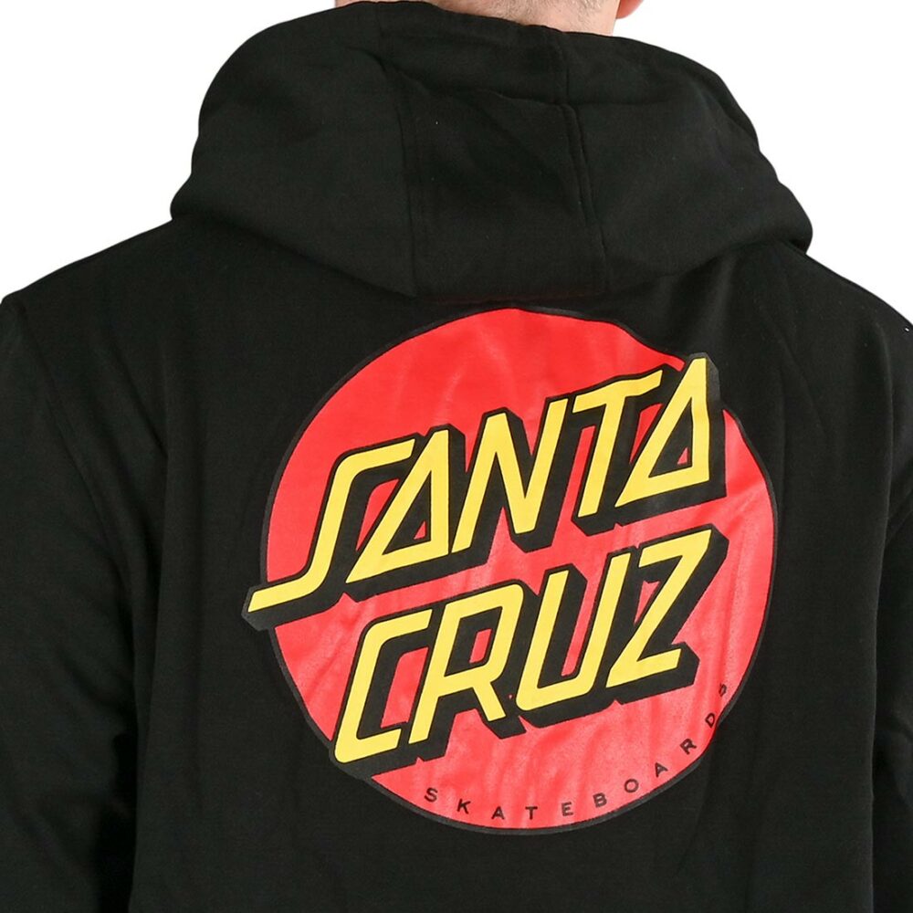 Santa Cruz Classic Dot Chest Pullover Hoodie - Black