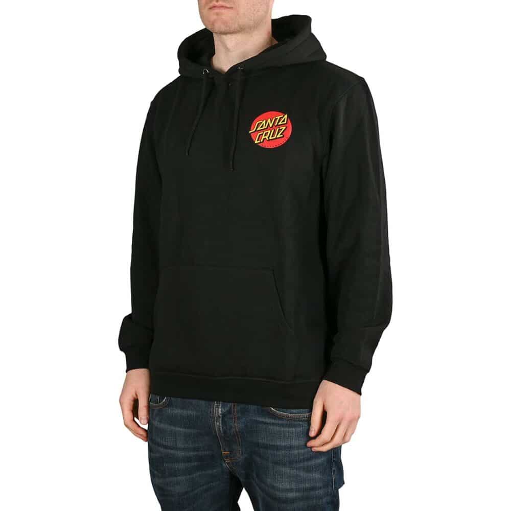 Santa Cruz Classic Dot Chest Pullover Hoodie - Black