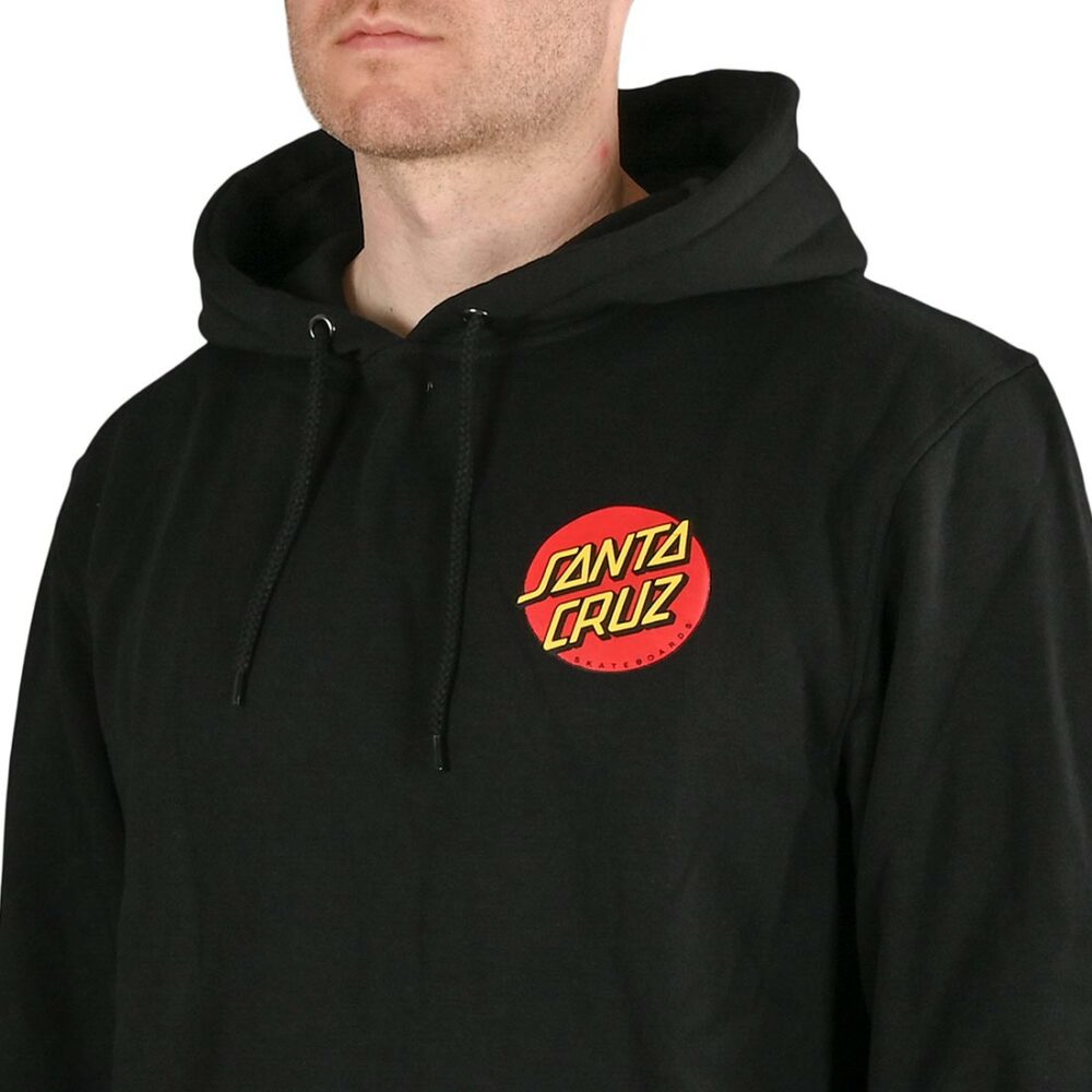 Santa Cruz Classic Dot Chest Pullover Hoodie - Black