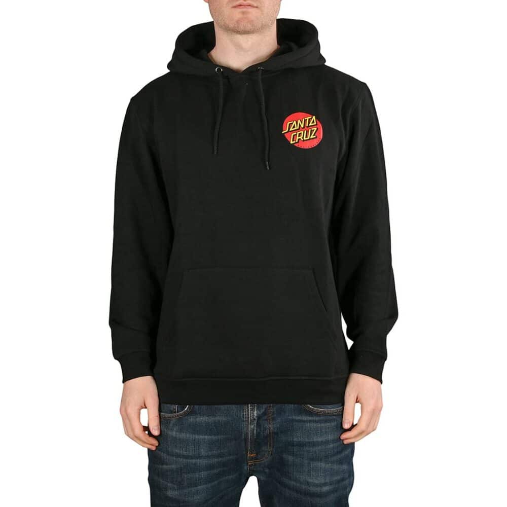 Santa Cruz Classic Dot Chest Pullover Hoodie - Black