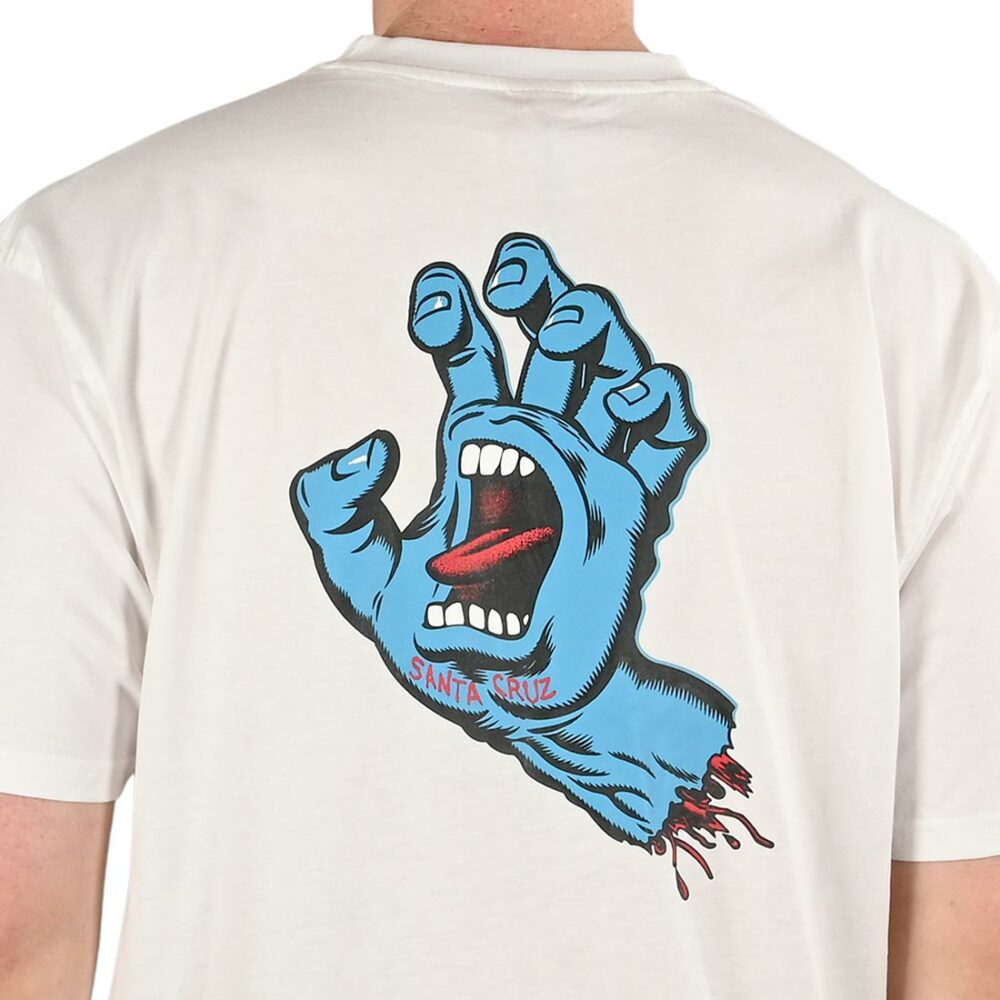 Santa Cruz Screaming Hand Chest S/S T-Shirt - White