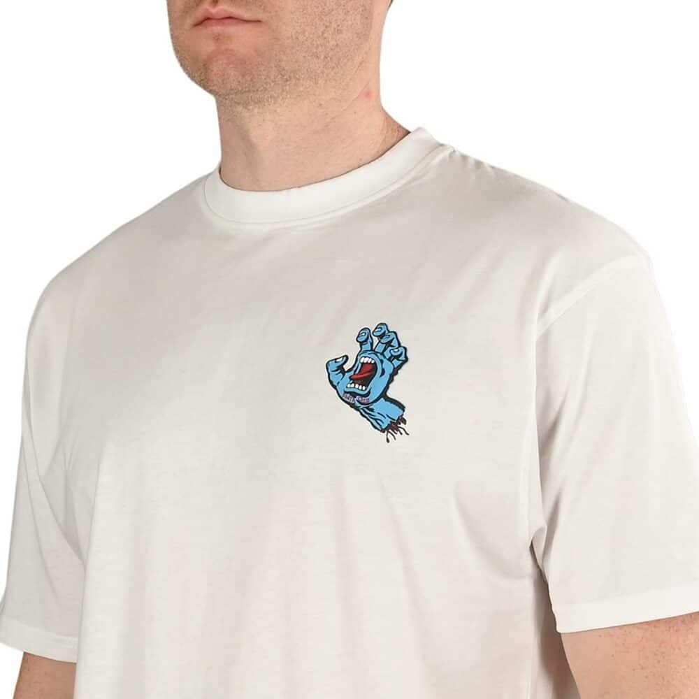 Santa Cruz Screaming Hand Chest S/S T-Shirt - White