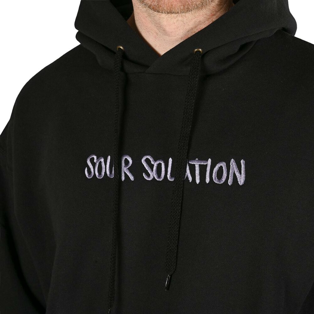 Sour Solution Doodle Pullover Hoodie - Black