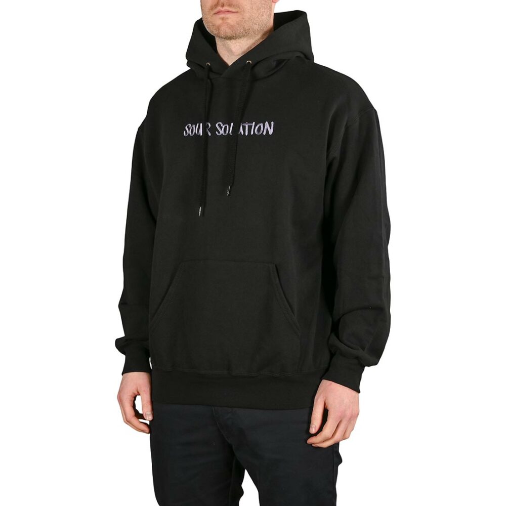 Sour Solution Doodle Pullover Hoodie - Black