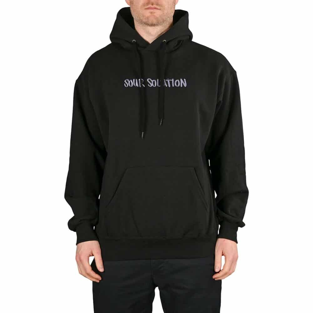 Sour Solution Doodle Pullover Hoodie - Black