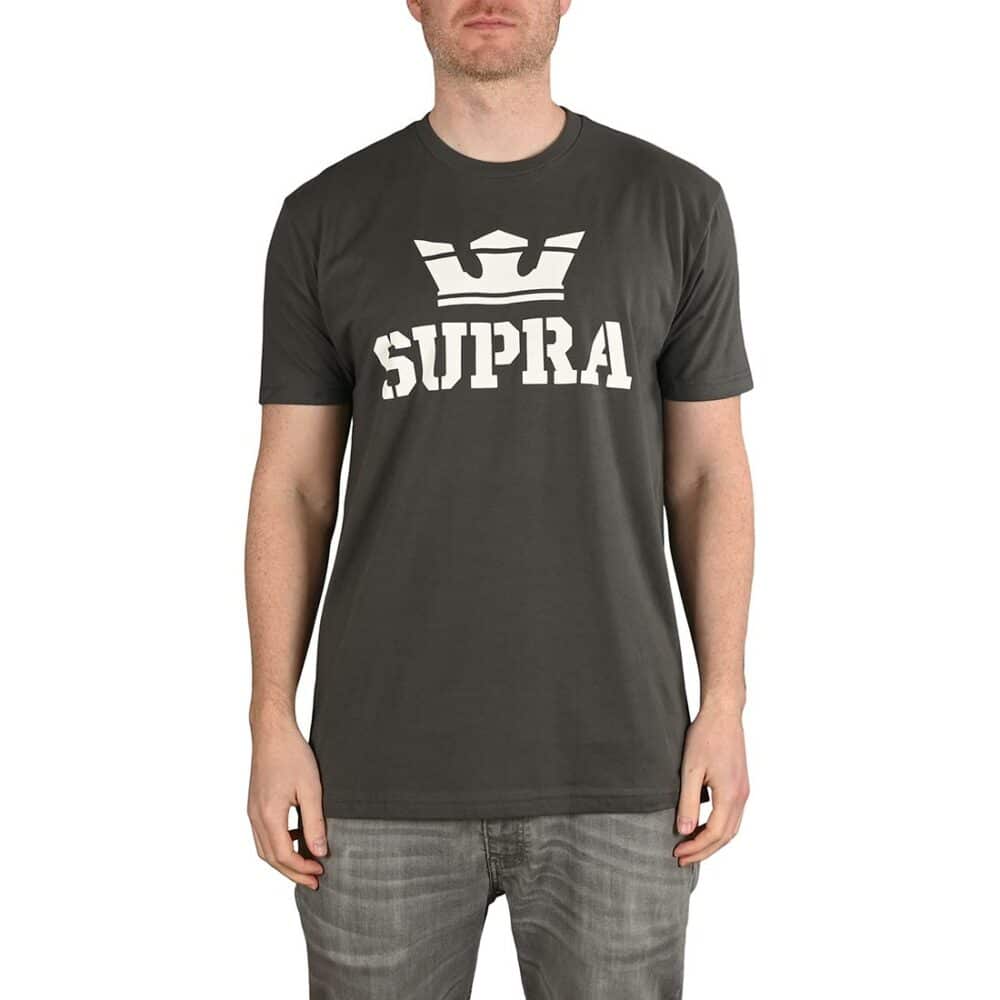 Supra Above S/S T-Shirt - Charcoal/White/White