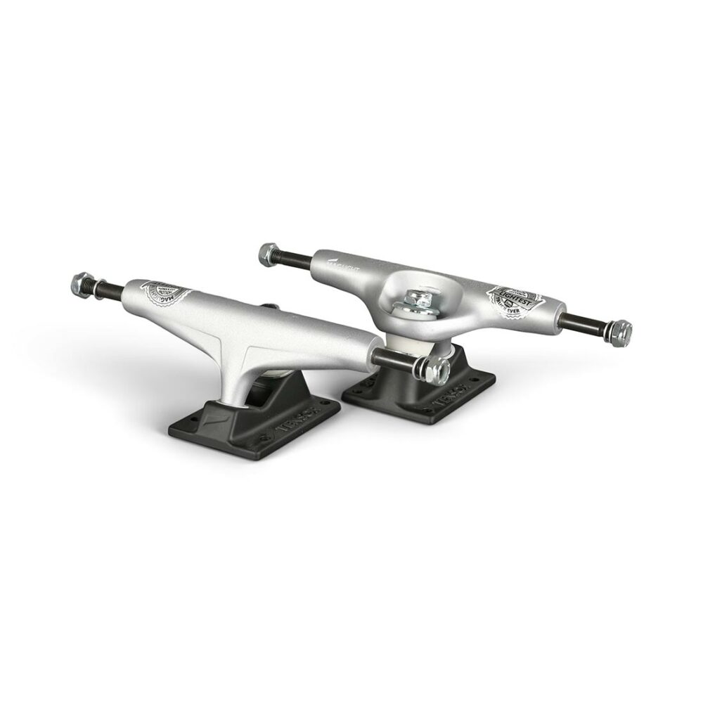 Tensor Mag Light Reflect Skateboard Trucks (Pair) - Silver/Black