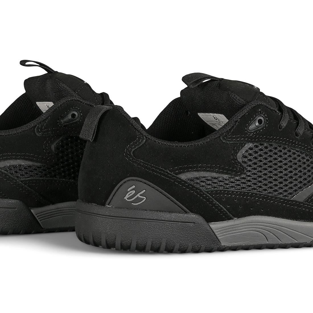 eS Quattro Skate Shoes - Black/Charcoal - Supereight