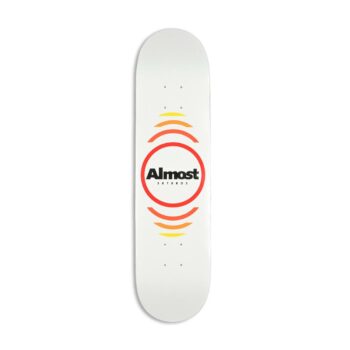 Almost Reflex HYB 7.75" Skateboard Deck - White