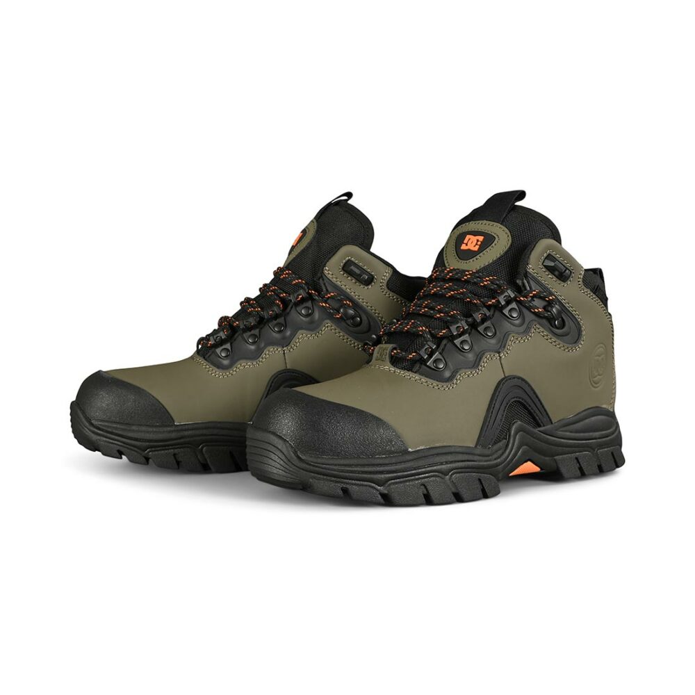 DC Navigator Lace Up Winter Boot - Dusty Olive/Orange