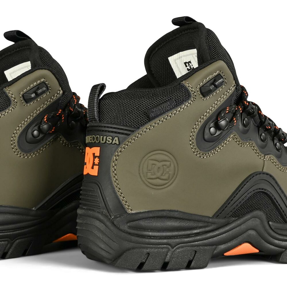 DC Navigator Lace Up Winter Boot - Dusty Olive/Orange