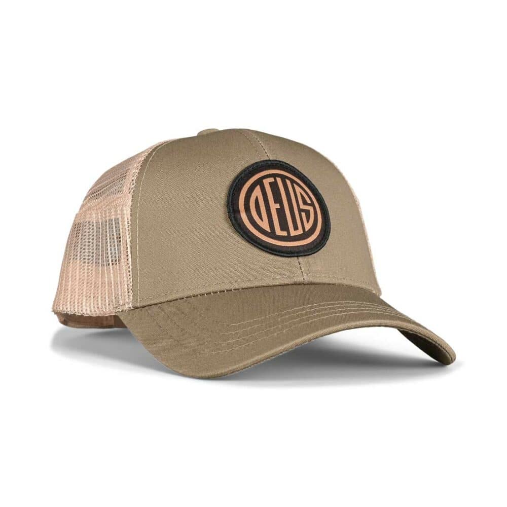 Deus Ex Machina Woven Pill Trucker Cap - Tobacco Brown