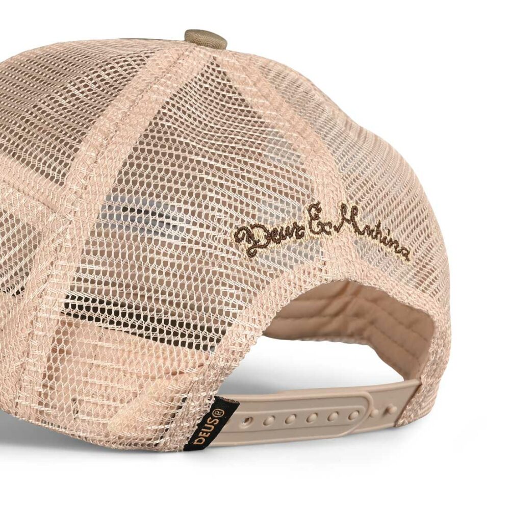 Deus Ex Machina Woven Pill Trucker Cap - Tobacco Brown