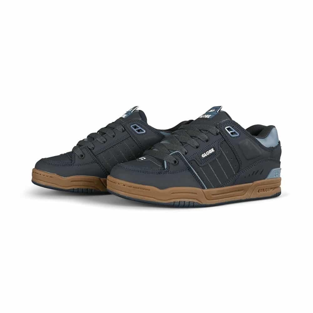 Globe Fusion Skate Shoes - Navy/Blue/Gum