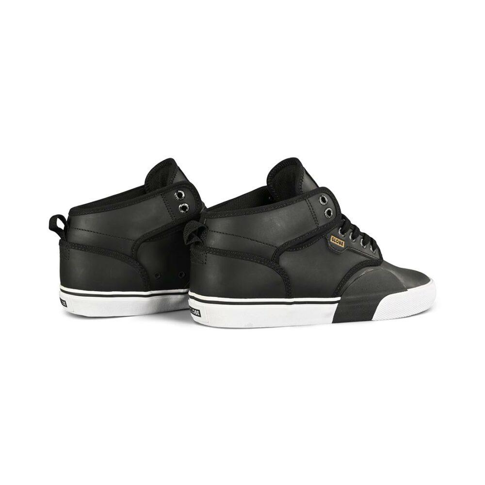 Globe Motley Mid Skate Shoes - Black/White/Plus