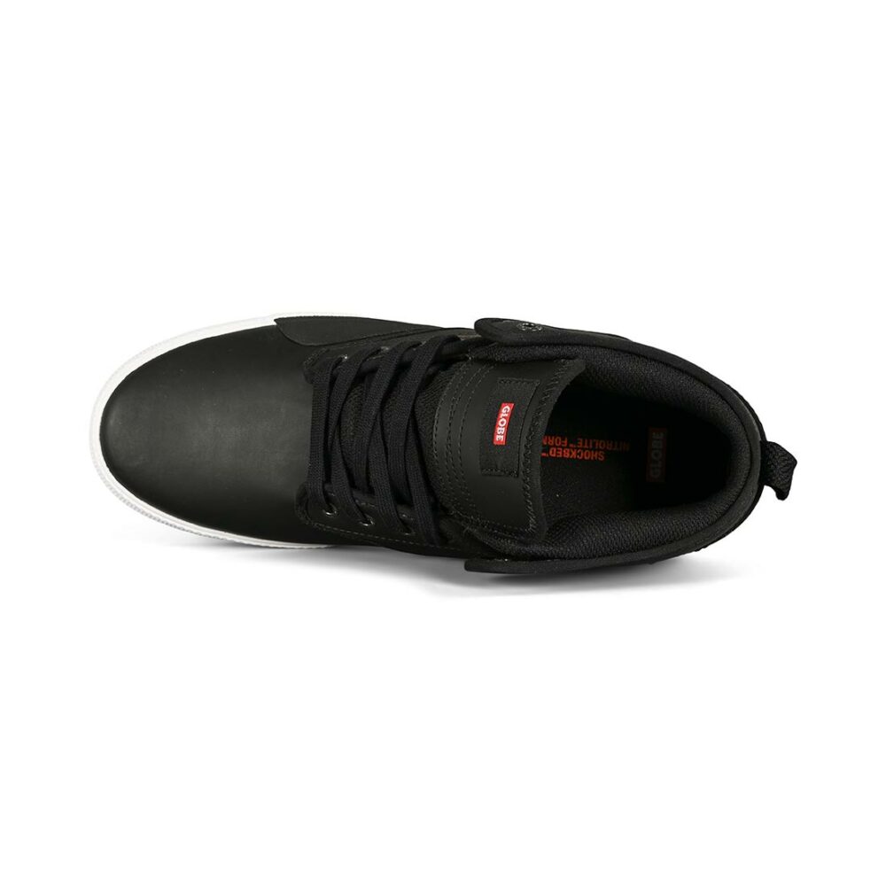 Globe Motley Mid Skate Shoes - Black/White/Plus