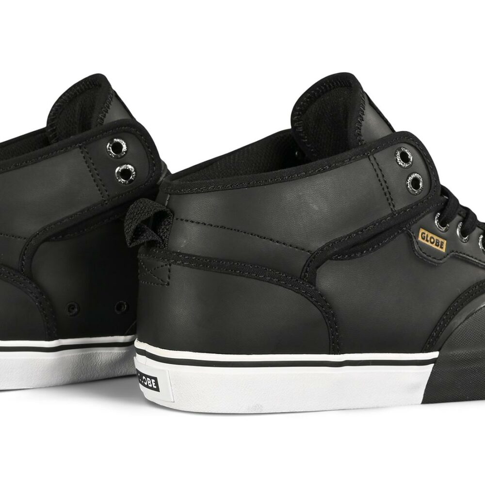 Globe Motley Mid Skate Shoes - Black/White/Plus